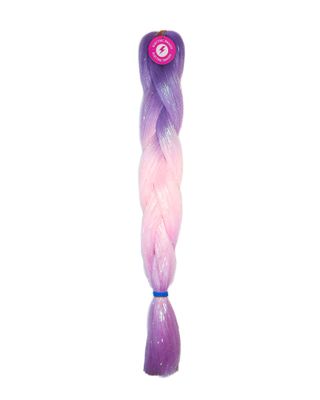 Cotton Candy - Ombré Braiding Hair With Holographic Tinsel