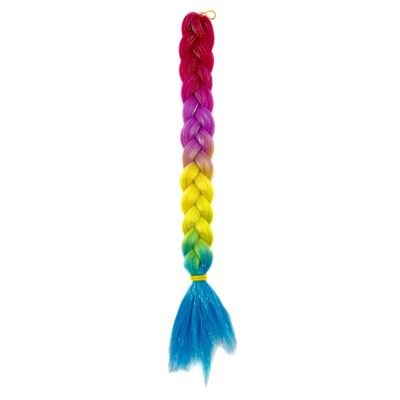 Birds Of Paradise - Rainbow Braiding Hair With Holographic Tinsel