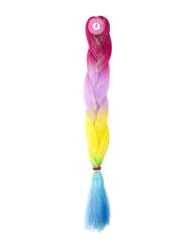 Birds Of Paradise - Rainbow Braiding Hair With Holographic Tinsel Birds Of Paradise - Rainbow Braiding Hair With Holographic Tinsel