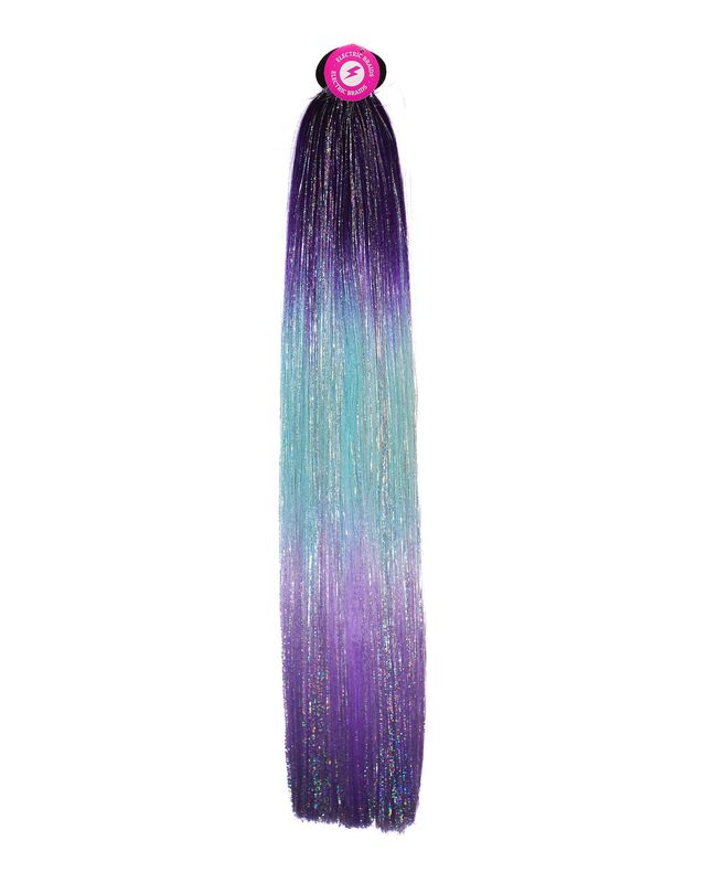 Midnight Moon - Ombré Purple Instant Pony With Tinsel