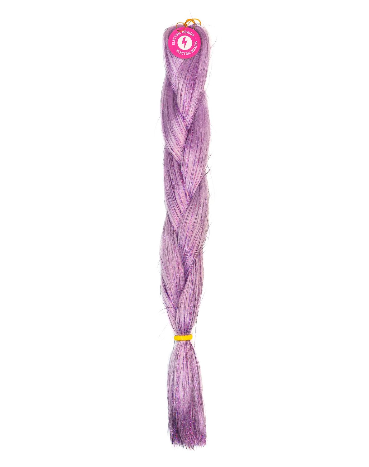 Amethyst - Purple Braiding Hair With Purple Tinsel