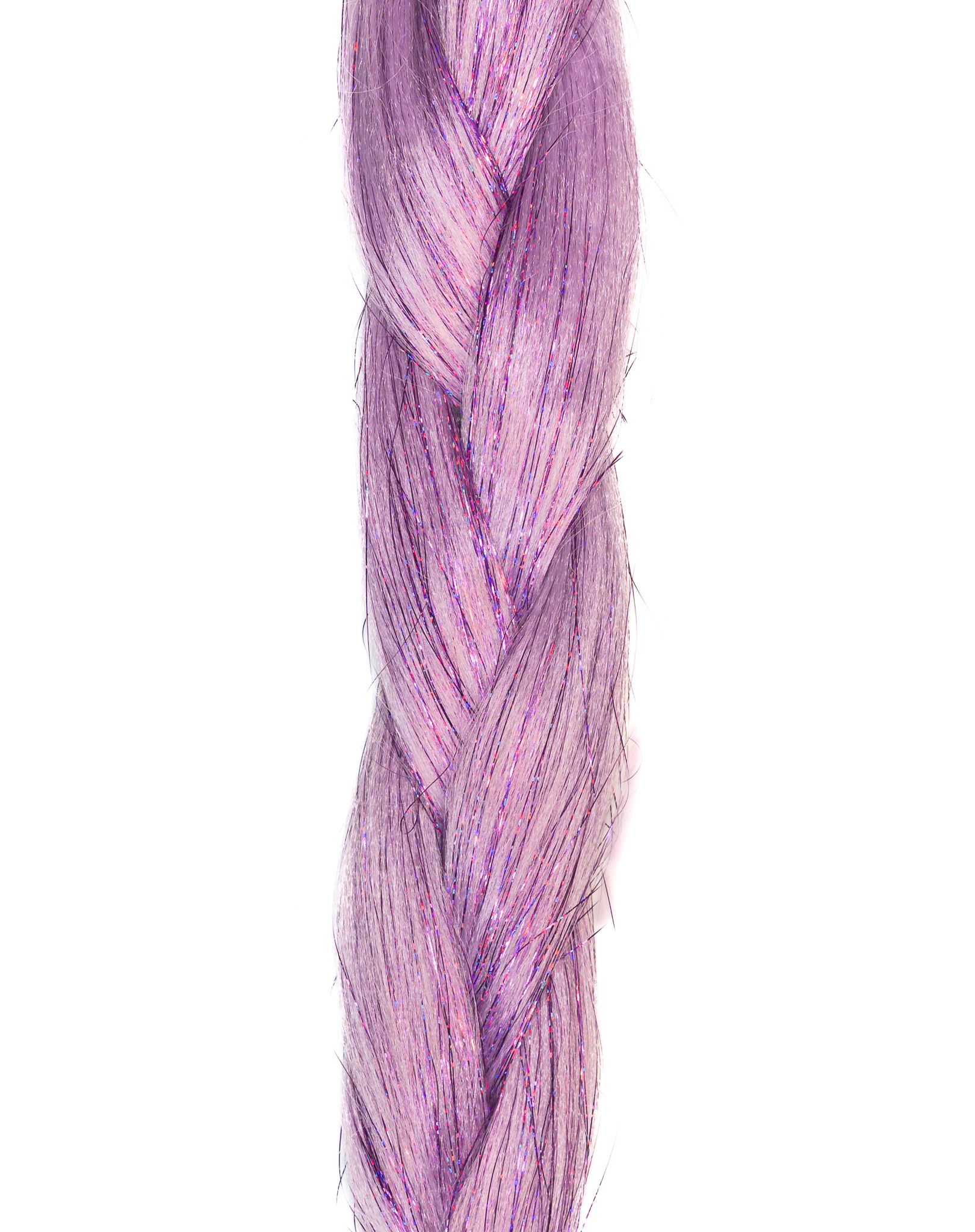 Amethyst - Purple Braiding Hair With Purple Tinsel