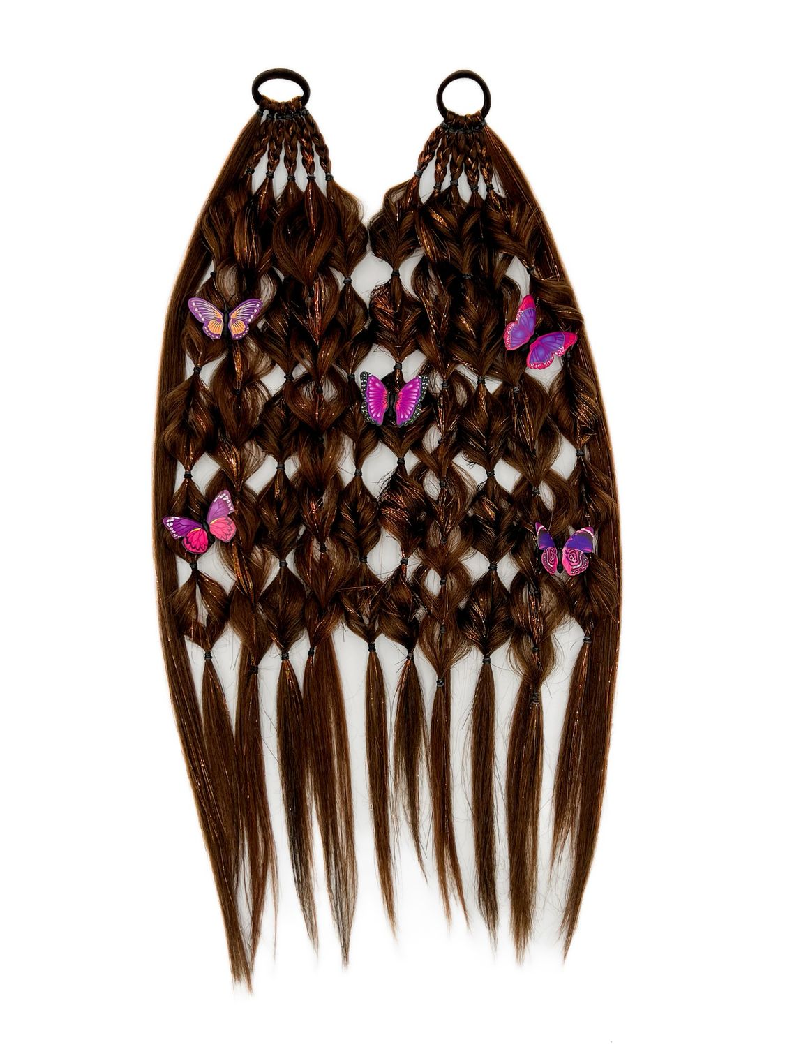 Brunette Butterfly Tinsel Set