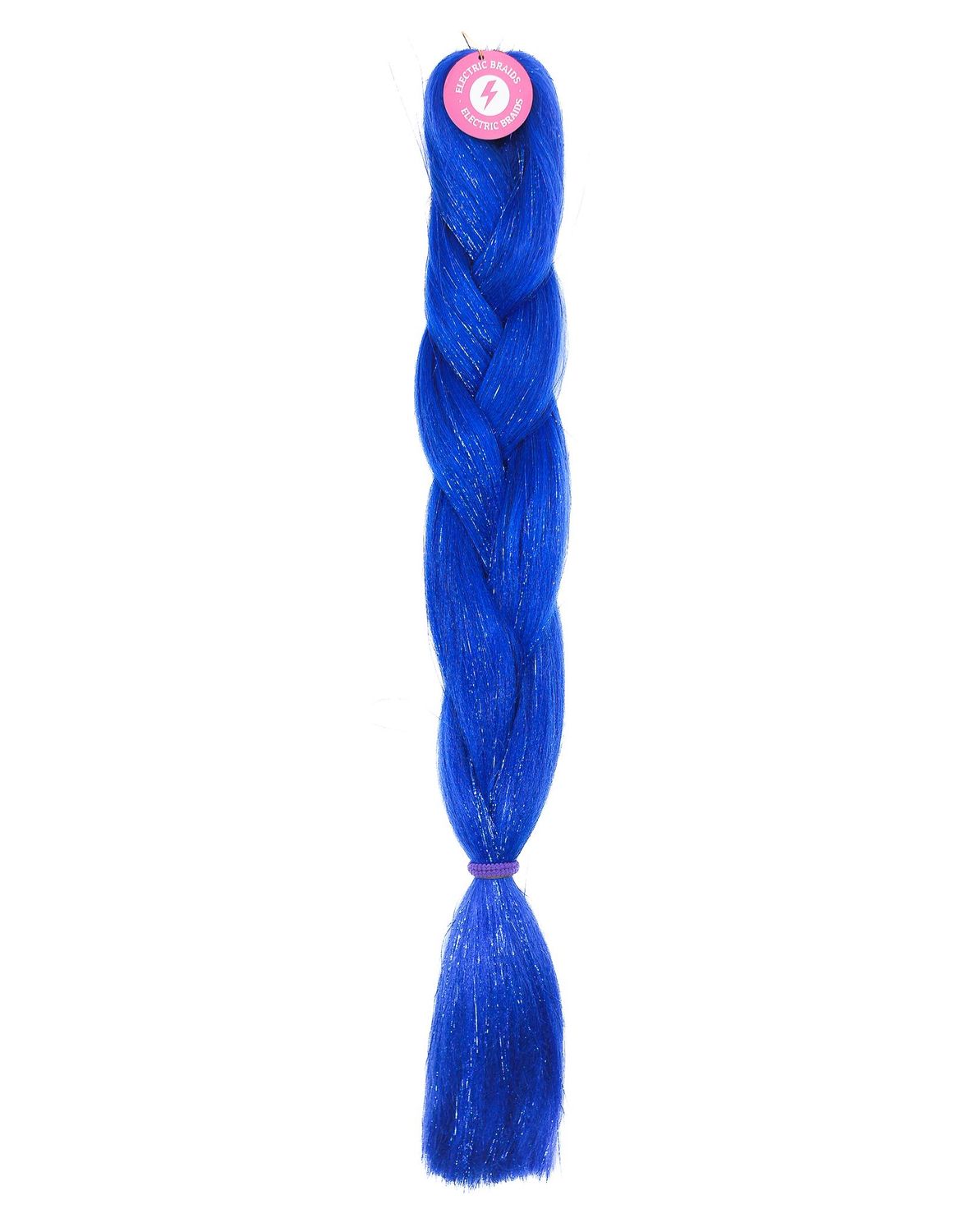 Cobalt - Blue Braiding Hair With Blue Tinsel