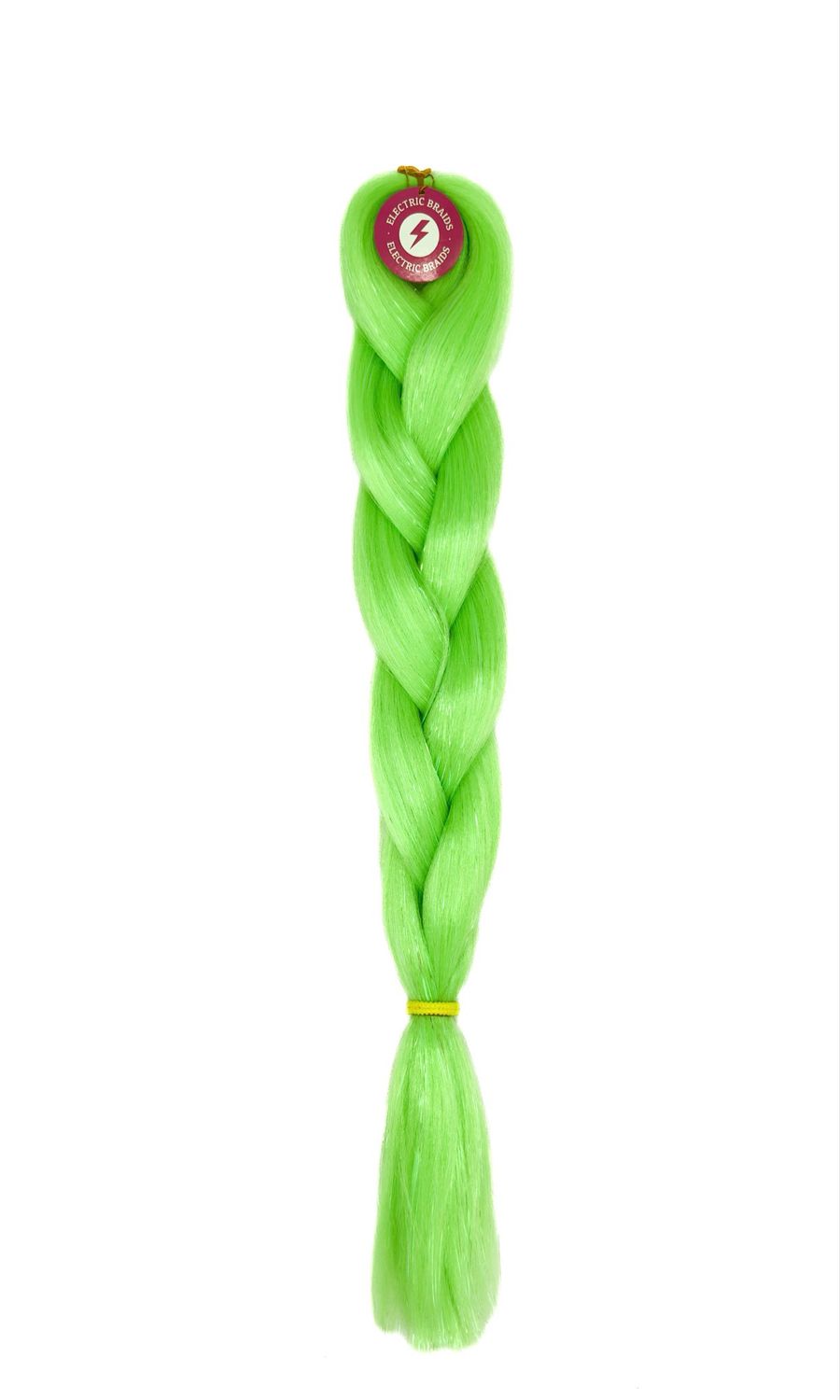 Olivine - Pastel Green Braiding Hair With Clear Tinsel
