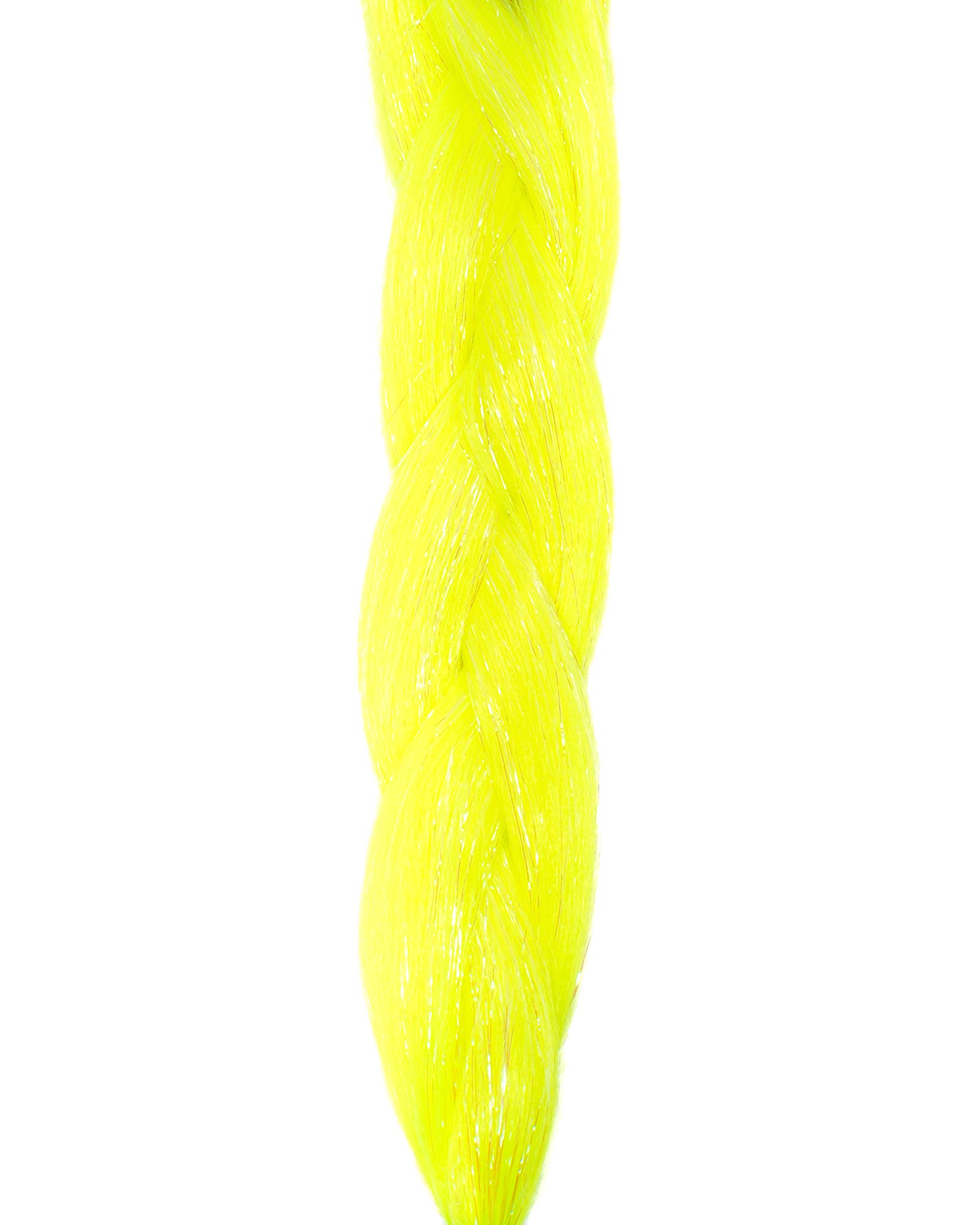 Jasper - UV Yellow Braiding Hair With Tinsel