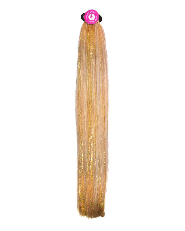 Summer Blonde - Gold Instant Pony With Tinsel Summer Blonde - Gold Instant Pony With Tinsel
