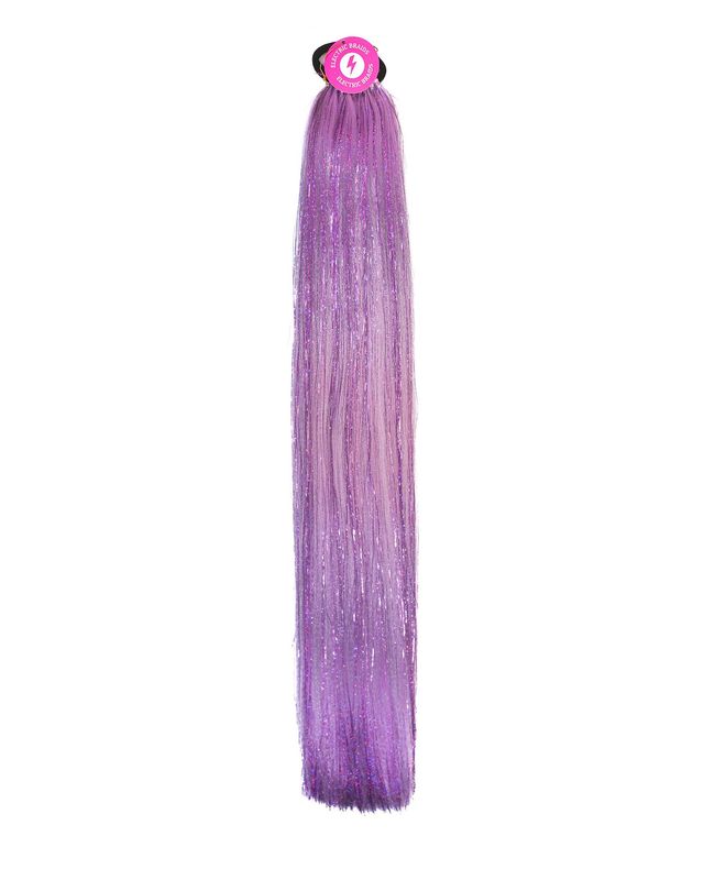 Summer Grape - Purple Instant Pony With Tinsel Summer Grape - Purple Instant Pony With Tinsel