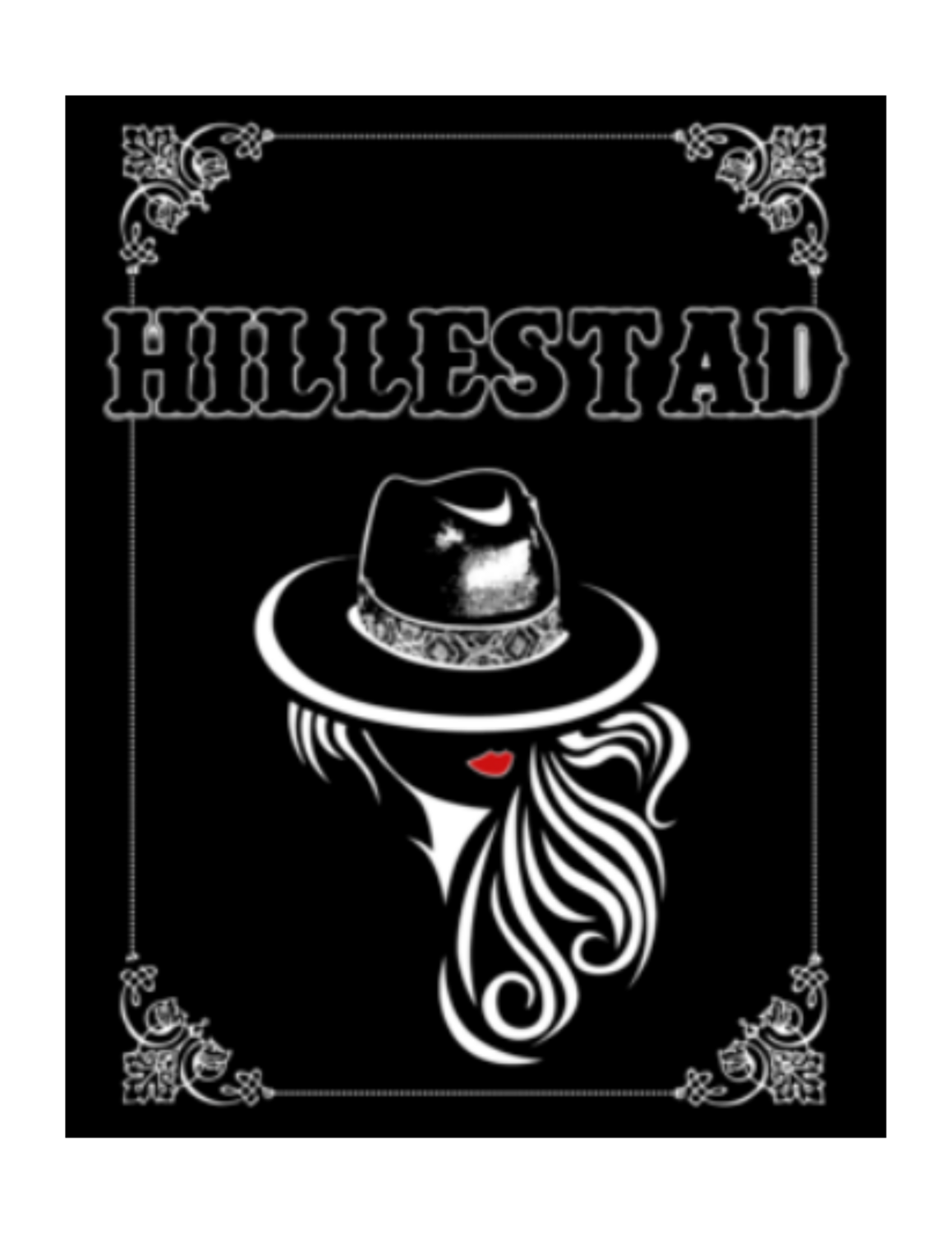 Black Hillestad Sticker