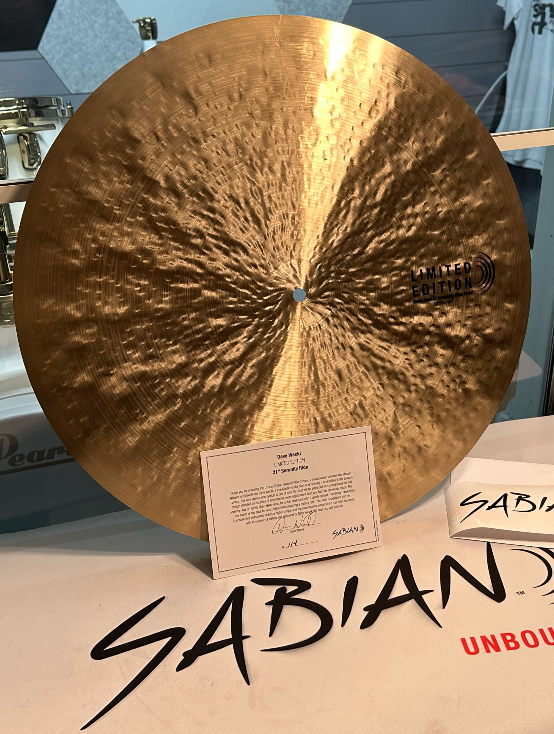 Sabian 21 Artisan Dave Weckl Serenity Flat Ride 114 250