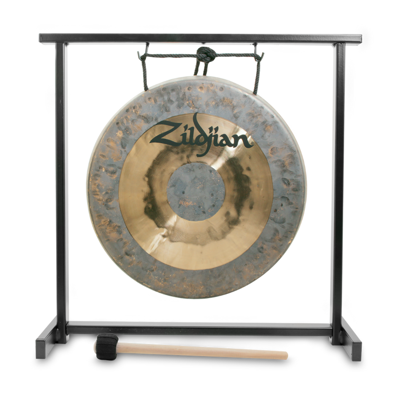 12" Traditional Gong And Stand Set
