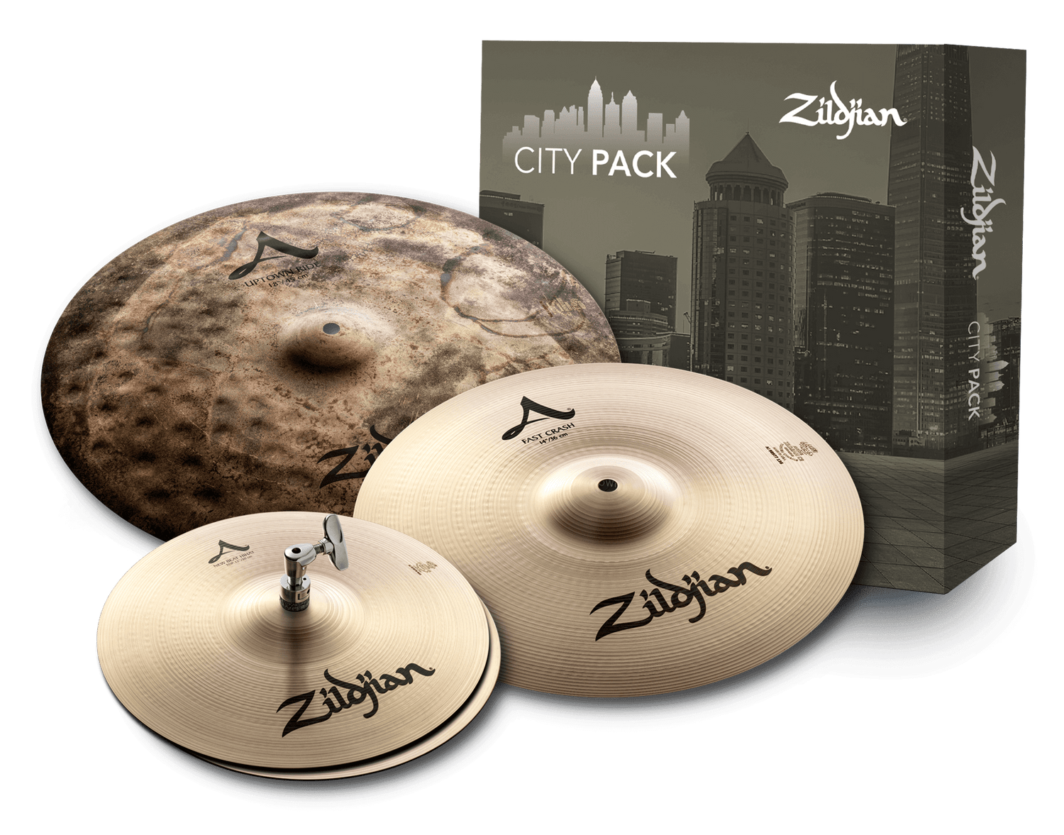 A Zildjian City Cymbal Pack
