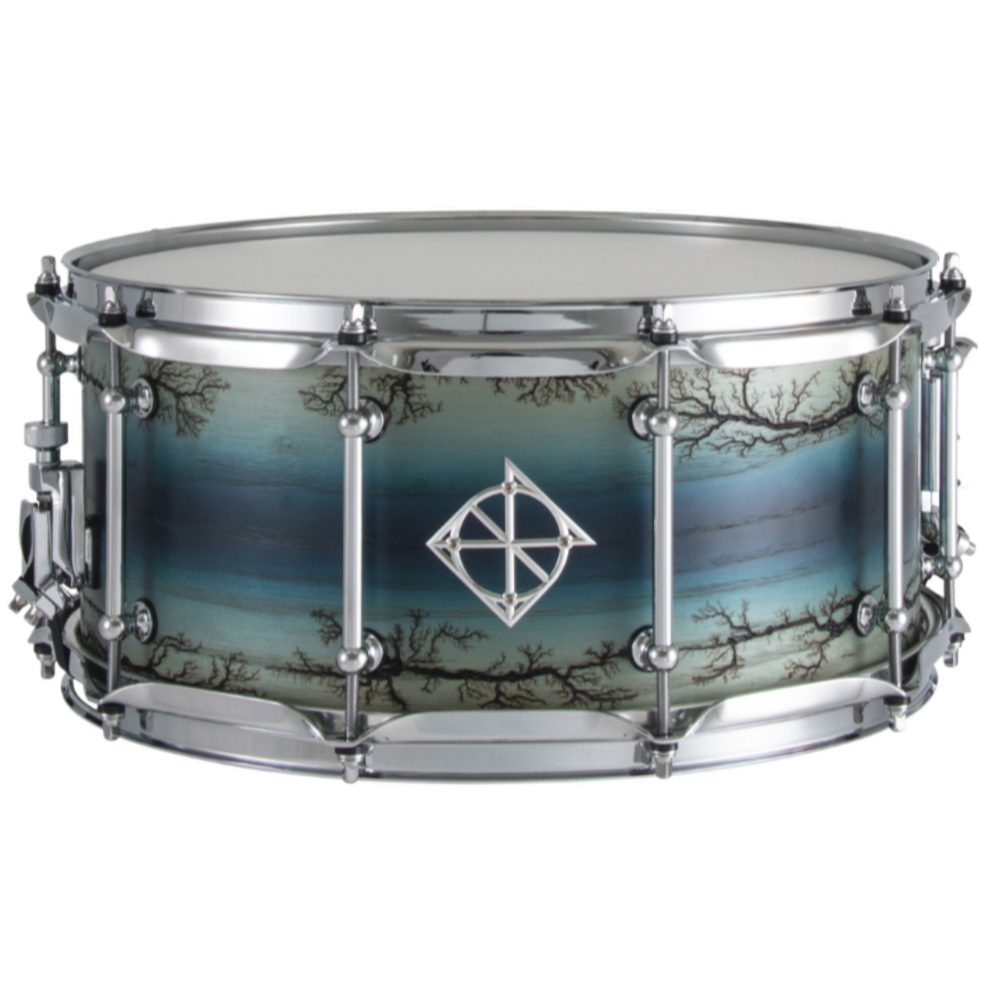Dixon Artisan – Ash Enchanted Electric Blue Burst 6.5″ X 14″