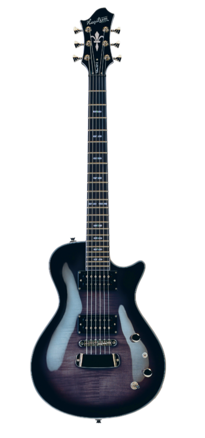 Hagstrom Ulswe-cbb Ultra Swede Electric Guitar. Cosmic Black Burst