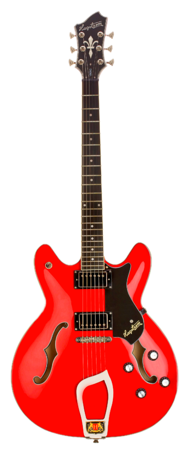 Hagstrom Vik-wct Viking Electric Guitar. Wild Cherry Transparent