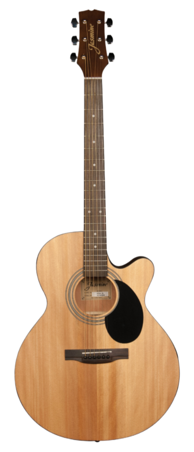 Jasmine S34c Orchestra Style Acoustic Guitar. Natural Finish