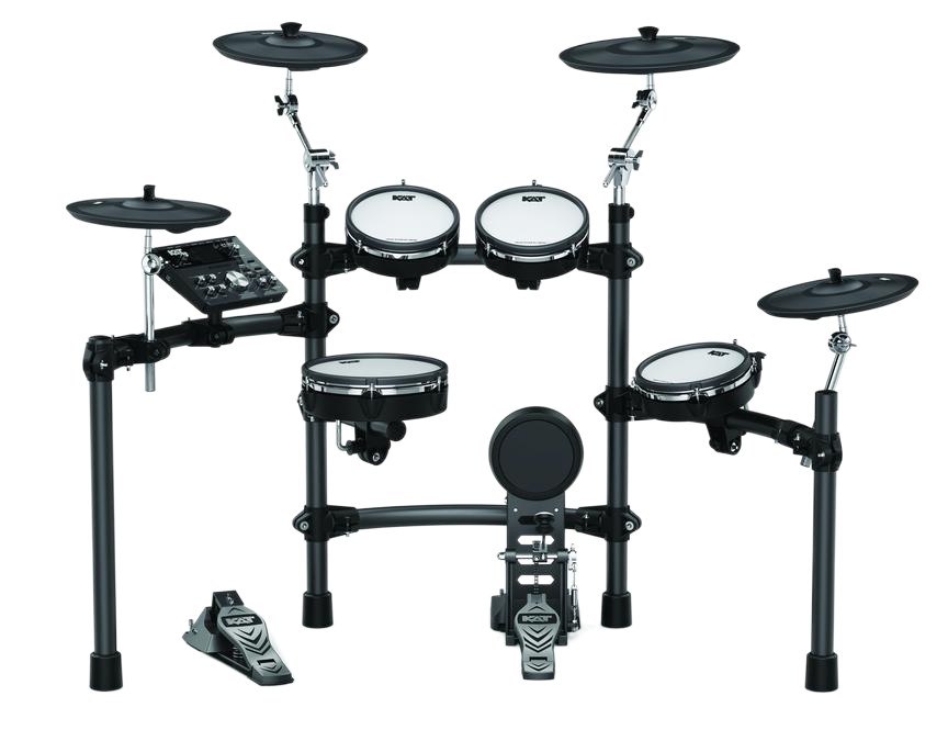 Kat Percussion Kt-300 Electronic Drum Set With Remo Mesh Heads, Kick Pedal & Tennis Beater
