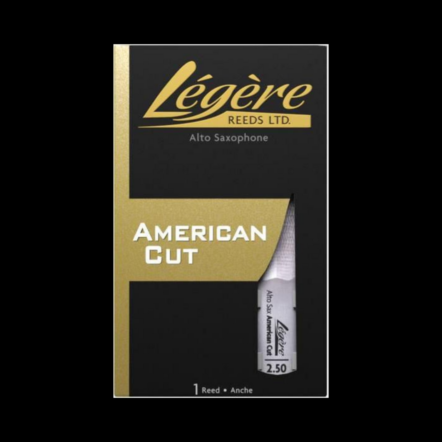 Legere Reeds Asa250 American Cut Alto Saxophone Reed. (2.50)