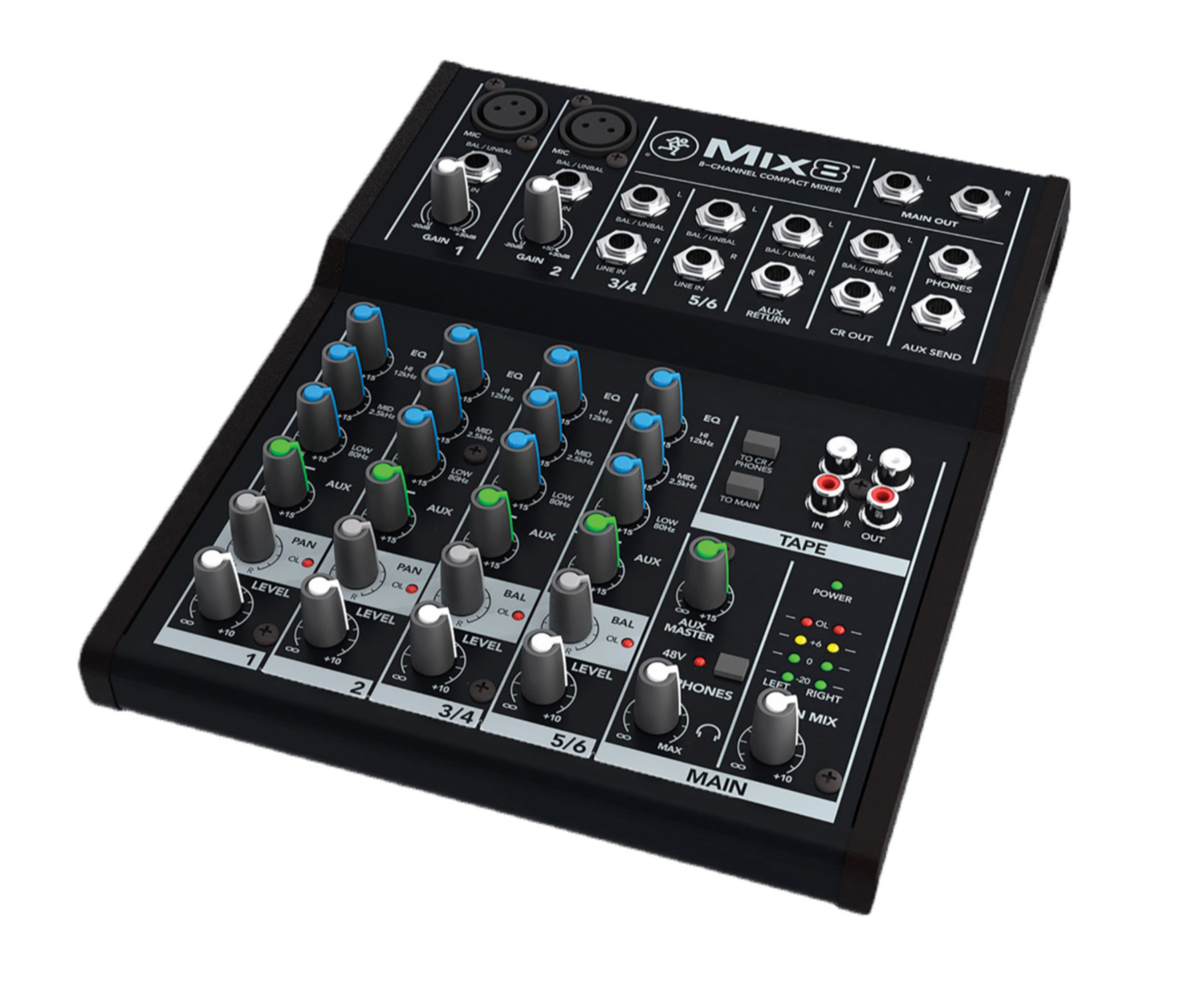 Mackie Mix8 8-channel Compact Mixer