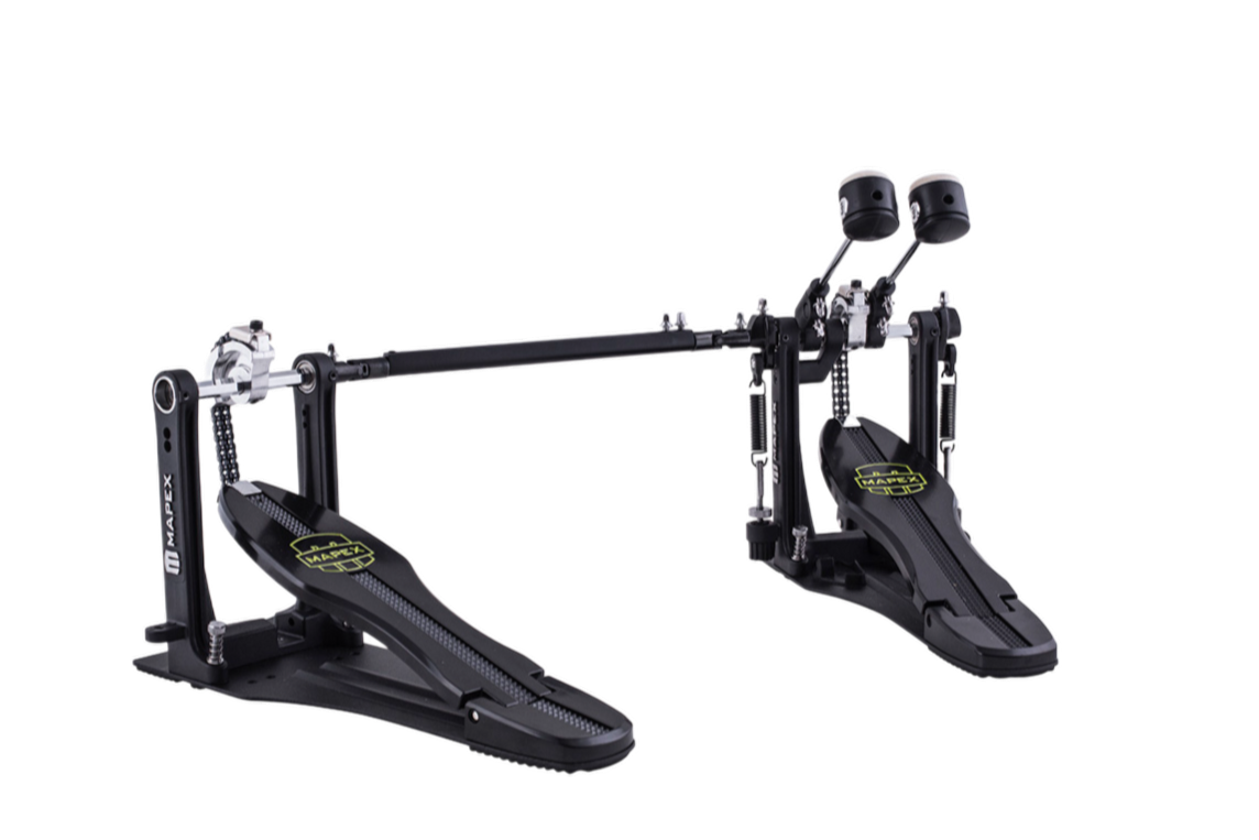 Mapex Armory Response Drive Double Bass Drum Pedal Chain W/ Falcon Beater Including Weights (Black) - Falcon Beater Changeable Beater Weights