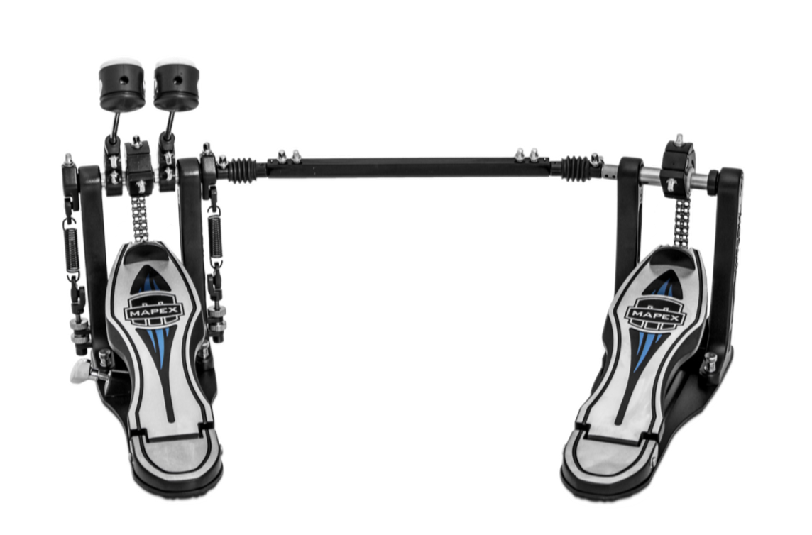 Mapex Falcon Double Bass Drum Pedal Chain Drive With Falcon Beater Including Weights - Left Lead