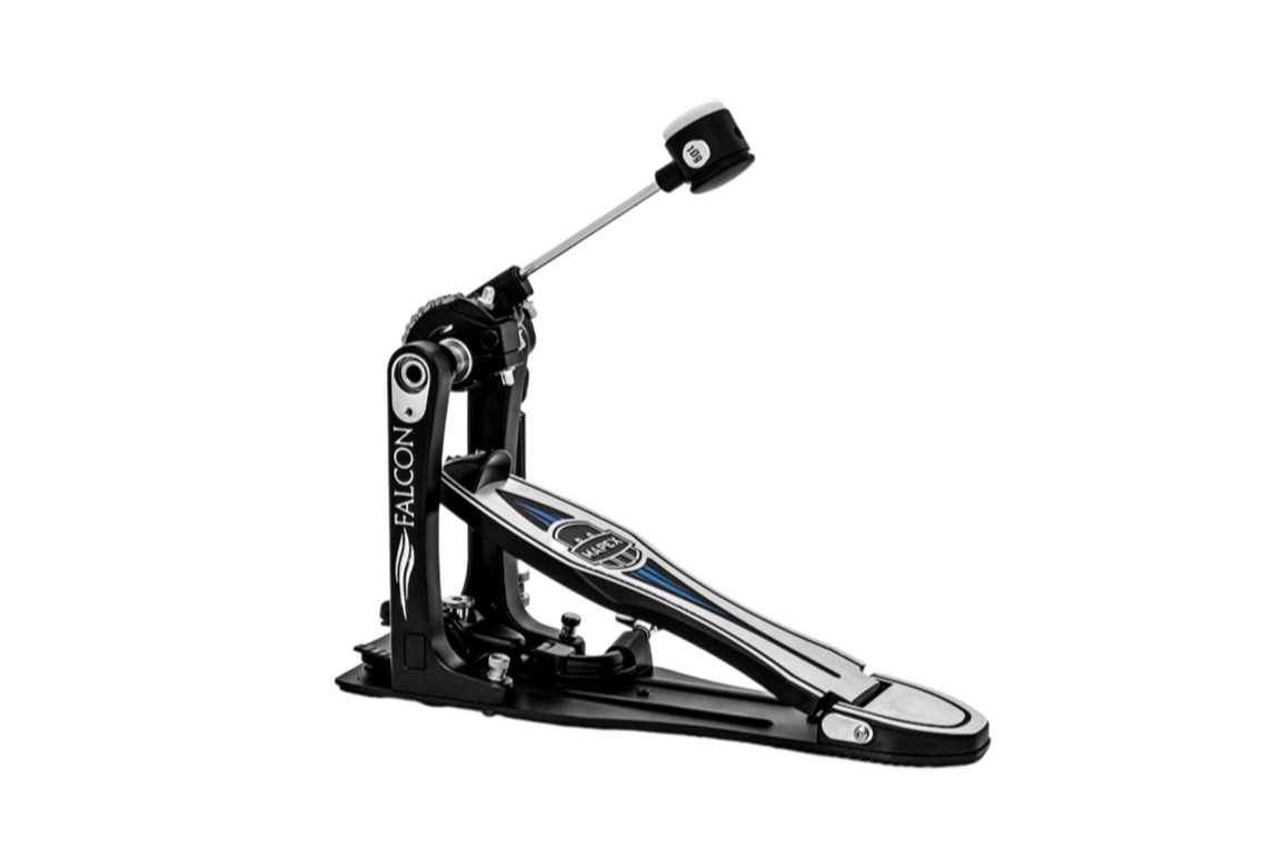 Mapex Falcon Single Bass Drum Pedal Double Chain Drive W/ Falcon Beater Including Weights