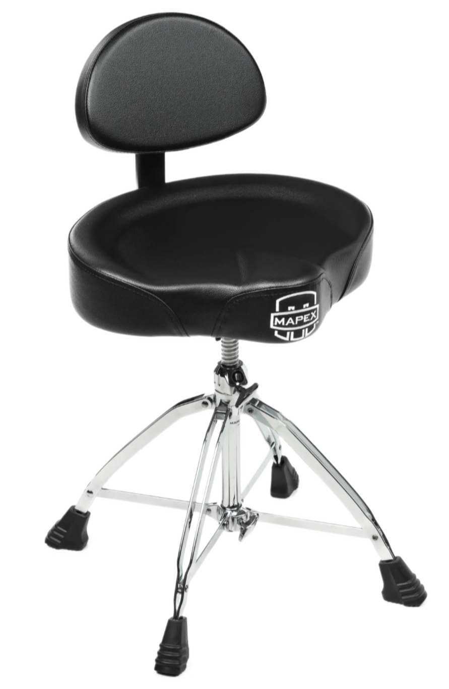 Mapex Saddle Top Double Braced Drum Throne W/black Cloth Top