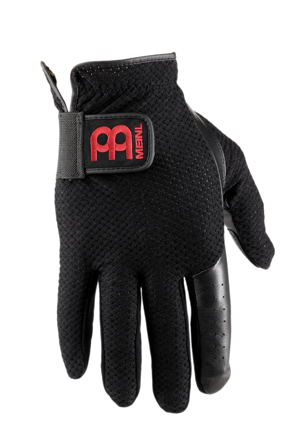 Meinl Drummer Gloves - Black With Red Logo - Sizes M - Xl