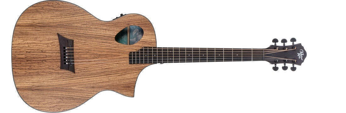 Michael Kelly Guitar Co. Acoustic/electric Guitar Forte Porte Exotic - Zebra Top (Fishman)