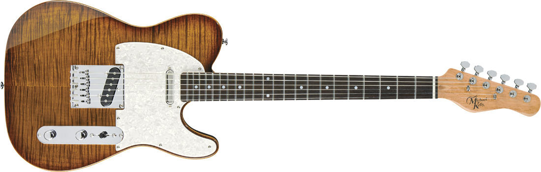 Michael Kelly Guitar Co. Electric Guitar 1953 Caramel Burst Quad Boutique Mod; Ebony Fretboard
