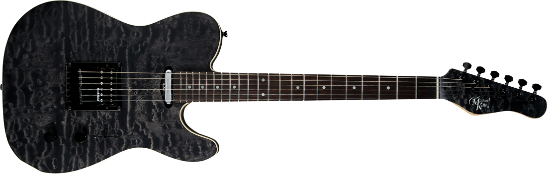 Michael Kelly Guitar Co. Electric Guitar 1954 Satin Black Wash S/h Ebony Fretboard