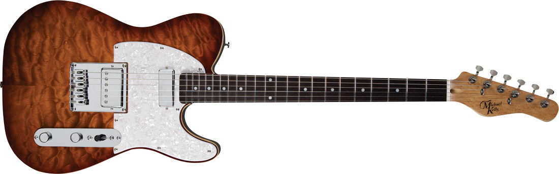 Michael Kelly Guitar Co. Electric Guitar 1955 Caramel Burst H/h Pau Ferro Fretboard