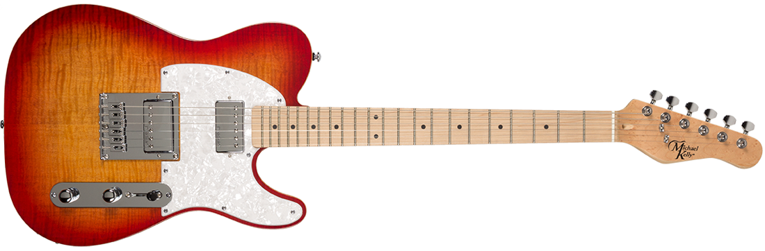 Michael Kelly Guitar Co. Electric Guitar 53db Cherry Sunburst Great 8 Boutique Mod; Maple Fretboard