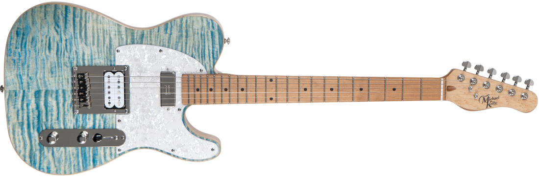 Michael Kelly Guitar Co. Electric Guitar Modshop 55 Blue Jean Wash (Seymour Duncan) H/h. Maple Fretboard