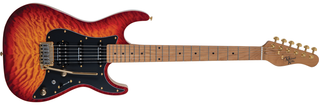 Michael Kelly Guitar Co. Electric Guitar Modshop 67 Aged Cherry Sunburst (Seymour Duncan) H/s/s Maple Fretboard