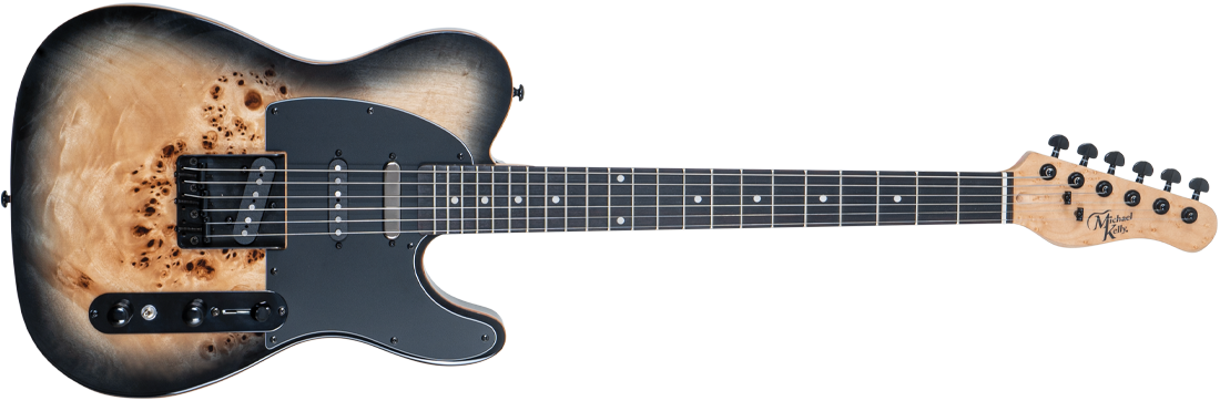 Michael Kelly Guitar Co. Electric Guitar Triple 50 Black Burl