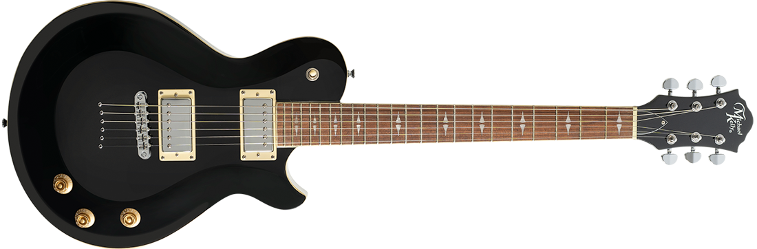 Michael Kelly Guitar Co. Patriot Decree Standard Gloss Black Chambered Electric Guitar