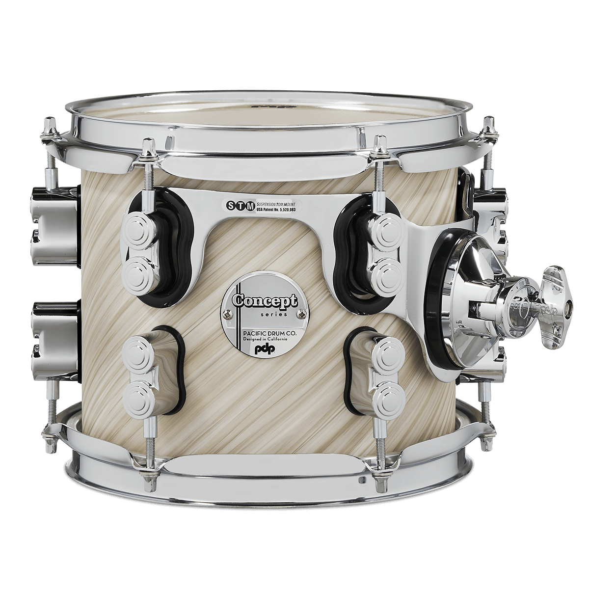 Pdp Pdcm0708stti - Concept™ Maple - Twisted Ivory Finishply™ - 7 X 8 Suspended Tom