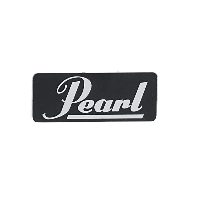 Pearl Clip-On Logo Plate for DR-500 Rack System. Part #NP394H