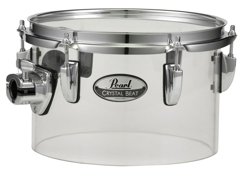 Pearl Crystal Beat 10"X6.5" Single-headed Tom Ultra Clear Acrylic (#730)