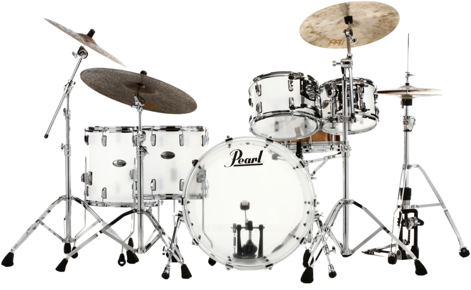 Pearl Crystal Beat 5-piece Shell Pack In Frost Acrylic (#733)