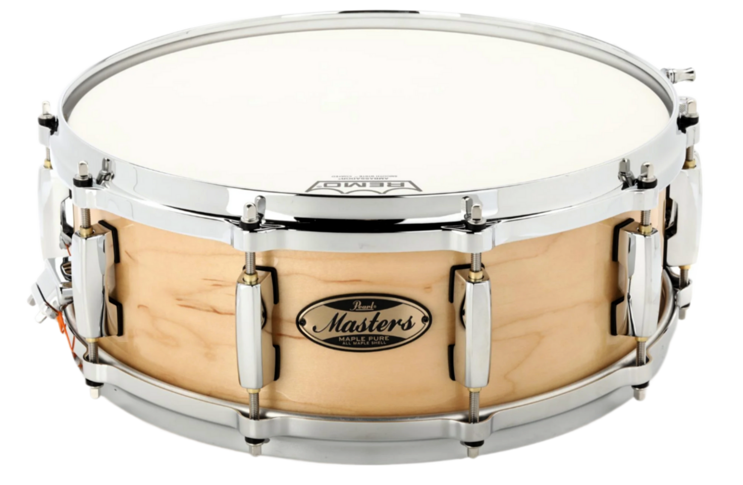 Pearl Masters Maple Pure 14" X 5" Snare Drum In #102 Natural Maple Premium Lacquer Finish