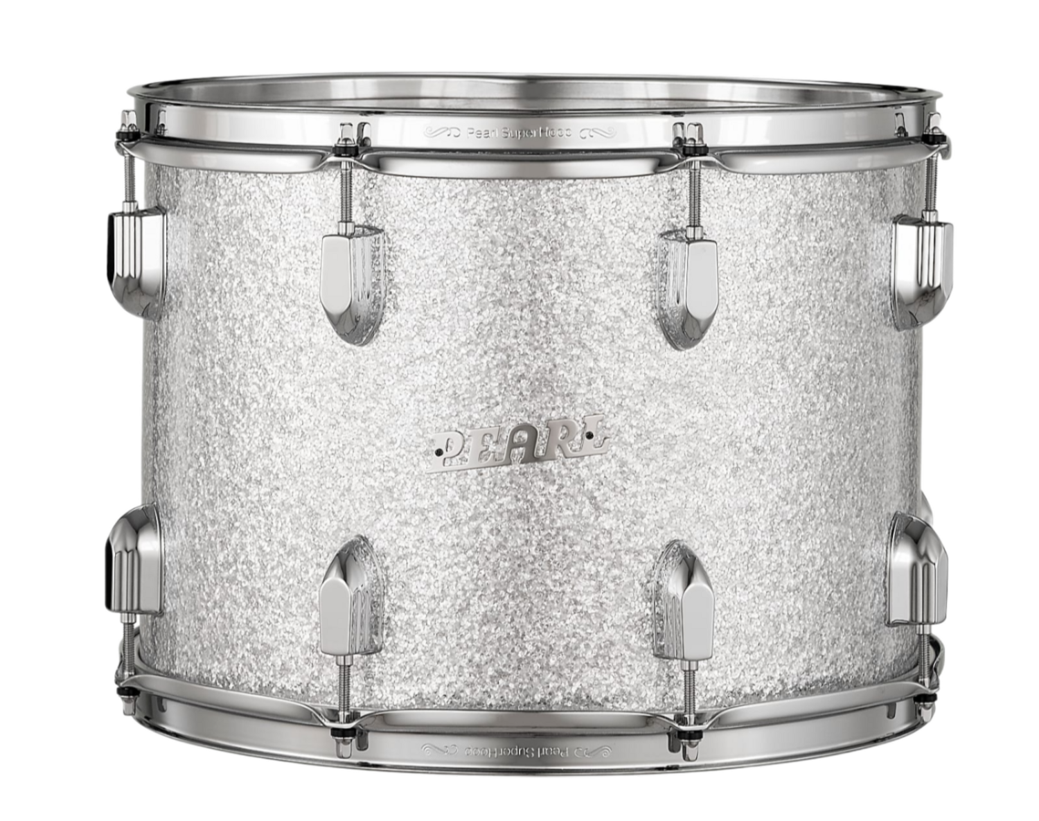 Pearl President Series Deluxe 14"X10" Tom Tom In (#450) Silver Sparkle Wrap Finish