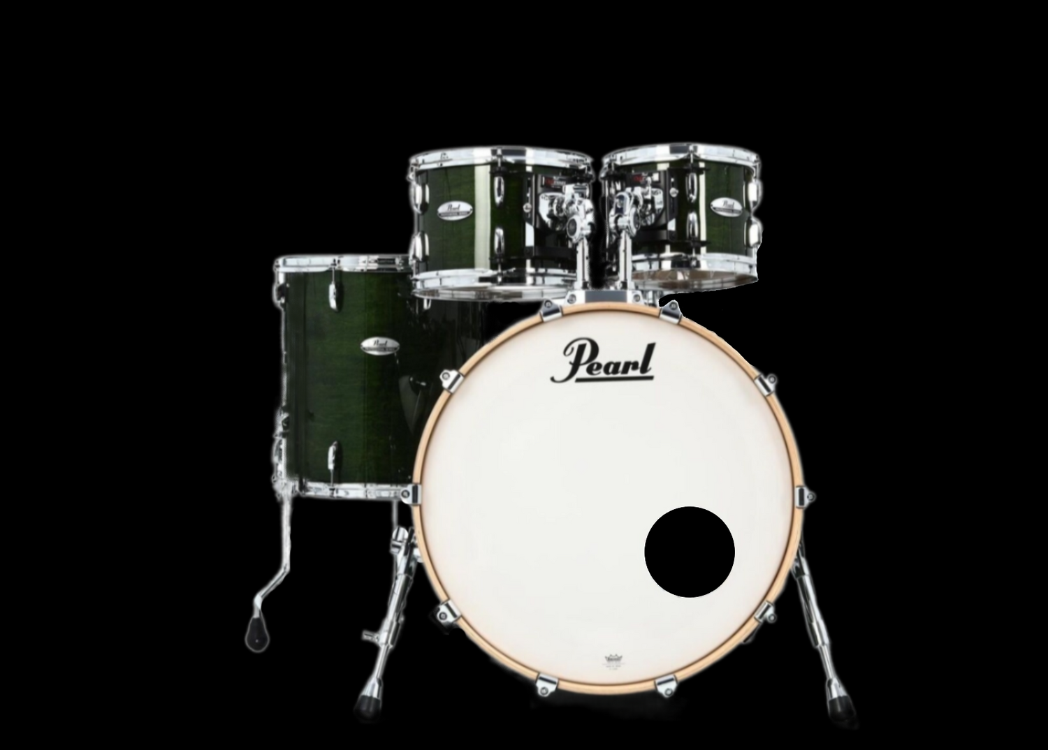 Pearl Professional Maple 4-pc. Shell Pack In Emerald Mist (#126)