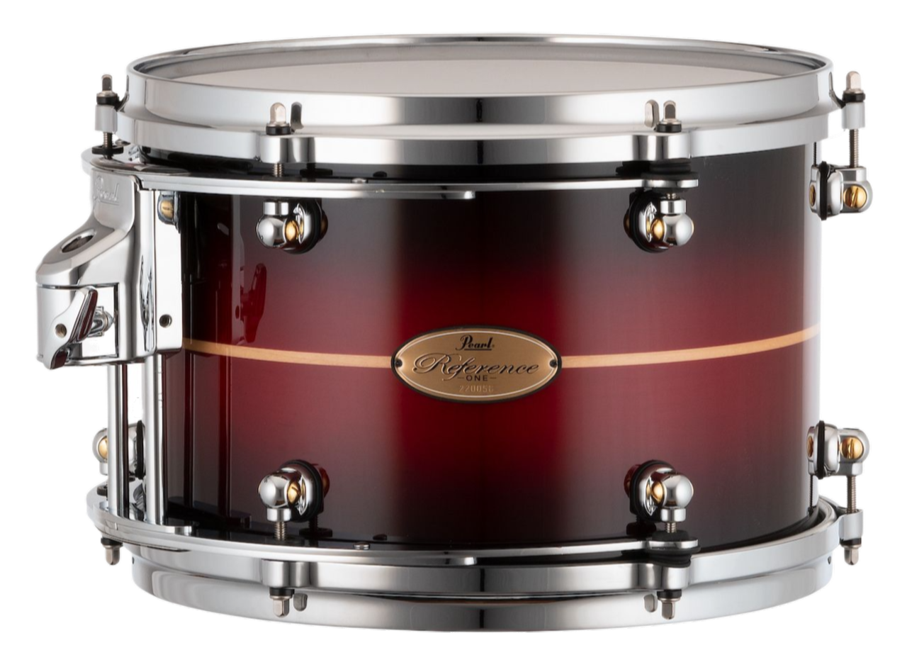 Pearl Reference One 12"X8" Tom - R2 Air Tom Suspension System W/12mm Gyrolock-l Bracket In #836 Red Burst Stripe
