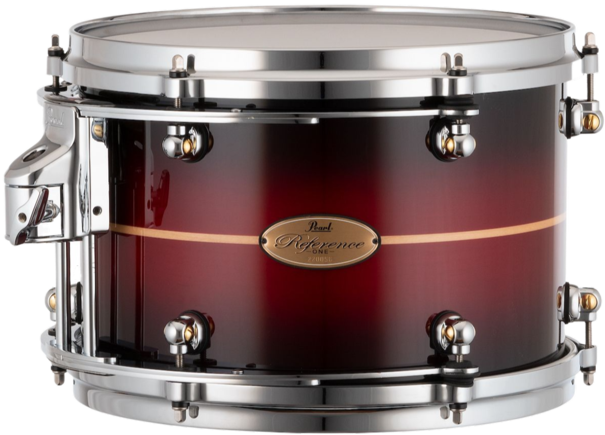 Pearl Reference One 12"X9" Tom - R2 Air Tom Suspension System W/12mm Gyrolock-l Bracket In #836 Red Burst Stripe