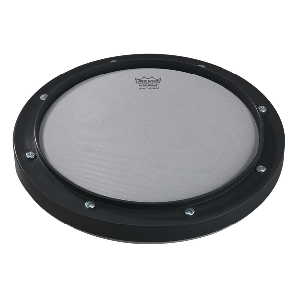 Remo Silentstroke Practice Pad - Tunable, Black, Silentstroke Drumhead, 8"