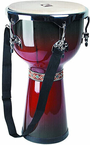 Rhythm Tech Djembe Red/black Burst Finish-12”