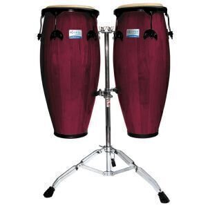 Rhythm Tech Eclipse Conga Red Finish W/ Stand.