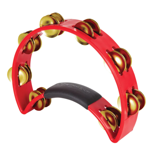 Rhythm Tech Tambourine Red Brass Jingle
